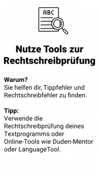 Lektorat-Tipp: Nutze Tools zur Rechtschreibprüfung